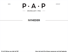 Tablet Screenshot of pap.dk