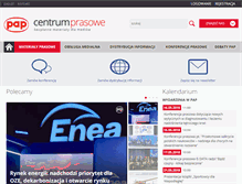 Tablet Screenshot of centrumprasowe.pap.com.pl